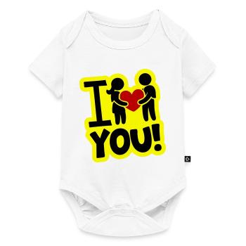 I love you proof of love - Baby Premium short-sleeve bodysuit - white - Front
