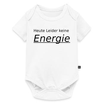 unfortunately no energy today - Baby Premium short-sleeve bodysuit - white - Front