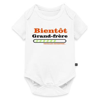soon to be a big brother - Baby Premium short-sleeve bodysuit - white - Front