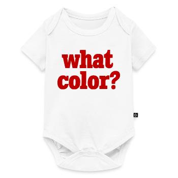 what color? - red - Baby Premium short-sleeve bodysuit - white - Front