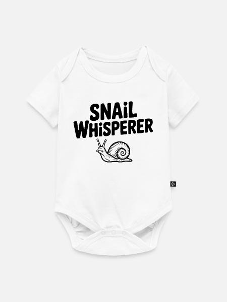 Schneckenflüsterer - Baby Premium Kurzarmbody - Weiß