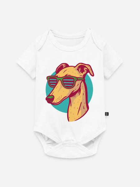 Windhund, Galgo - Baby Premium Kurzarmbody - Weiß