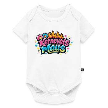 Karnevalsmaus Jeck - Kölle Alaaf Motiv - Baby Premium Kurzarmbody - Weiß - Vorne
