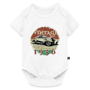 70e anniversaire - Classic - Millésime depuis 03/1956 - Body à manches courtes Premium Bébé - blanc - Devant