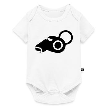 Entraîneur arbitre de sifflet - Body à manches courtes Premium Bébé - blanc - Devant