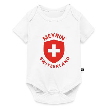 Meyrin Schweiz Schild - Baby Premium Kurzarmbody - Weiß - Vorne