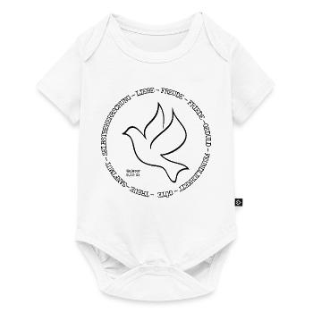 Früchte des Geistes. Galater 5, 22-23 - Baby Premium Kurzarmbody - Weiß - Vorne