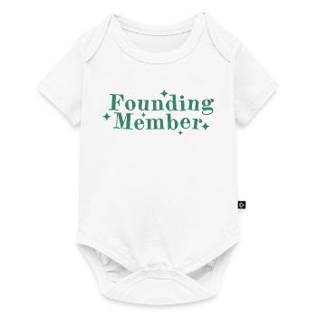 Founding Member Font Logo Stars - Baby Premium short-sleeve bodysuit - white - Front