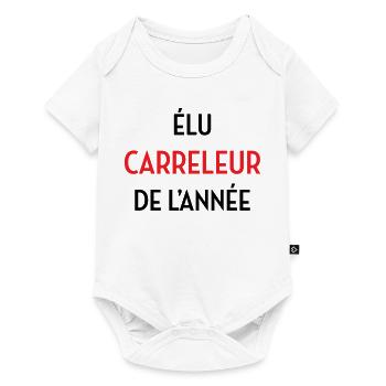 Elected Tiler of the Year - Baby Premium short-sleeve bodysuit - white - Front