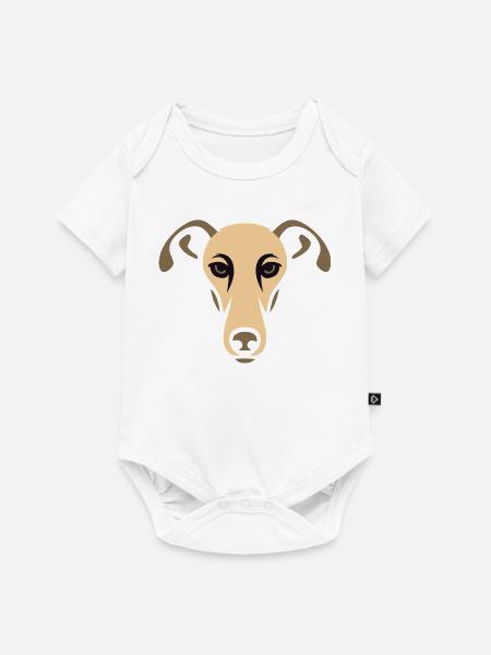 Windhund, Galgo - Baby Premium Kurzarmbody - Weiß