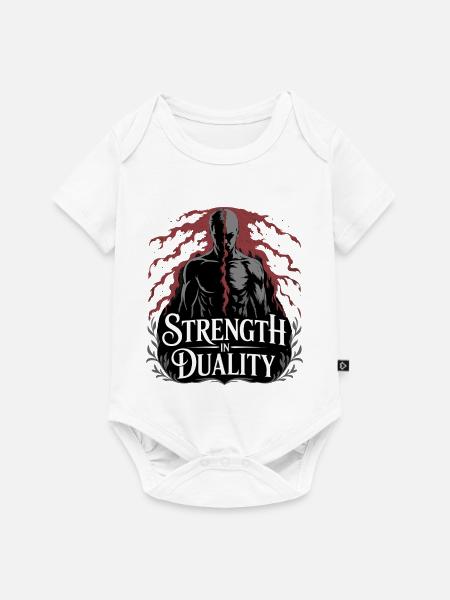 Stärke in Qualität - Baby Premium Kurzarmbody - Weiß