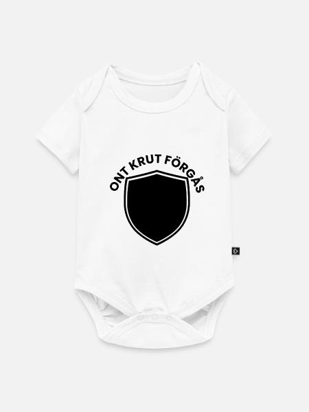 Minimales Schildemblem - Baby Premium Kurzarmbody - Weiß