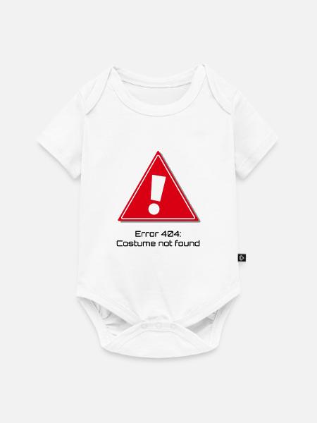 Error 404: Karneval - Baby Premium Kurzarmbody - Weiß