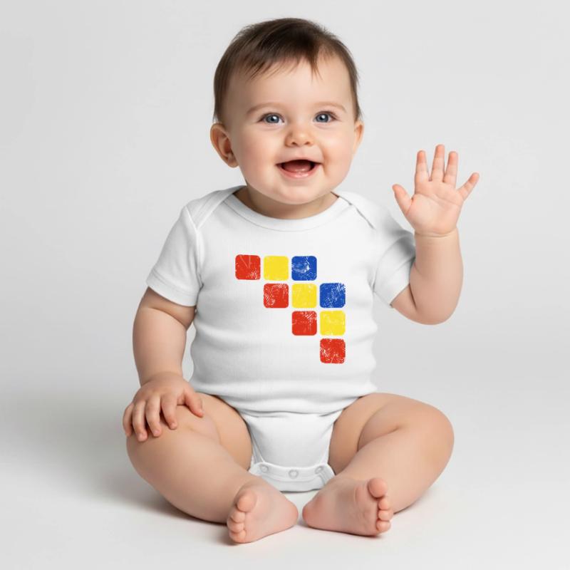 Colors Ornament Pattern - Basic Colors Baby Premium short-sleeve bodysuit