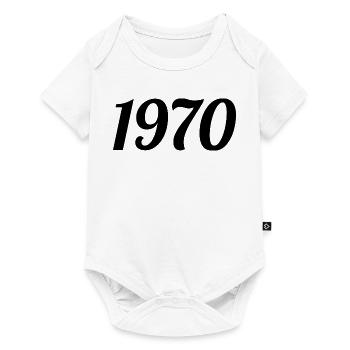 1970 Vintage 1970 Retro Geburtstagsgeschenk 1970er Jahre Geschenk - Baby Premium Kurzarmbody - Weiß - Vorne