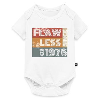 50. Geburtstag Flawless since 03/1976 - Baby Premium Kurzarmbody - Weiß - Vorne