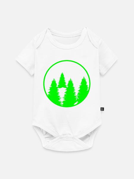 Tanne - Baby Premium Kurzarmbody - Weiß