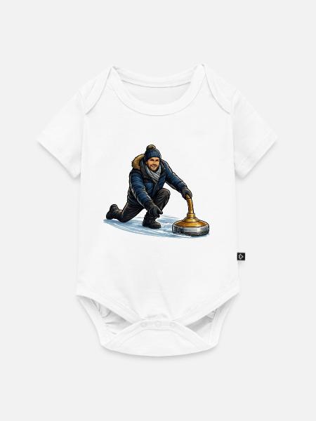 Wintercurling Kraft - Baby Premium Kurzarmbody - Weiß