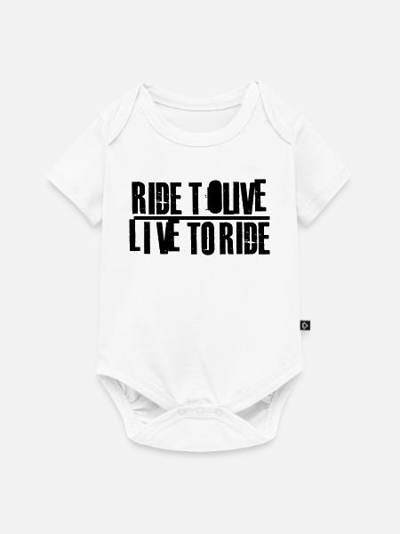 ride to live - Baby Premium Kurzarmbody - Weiß