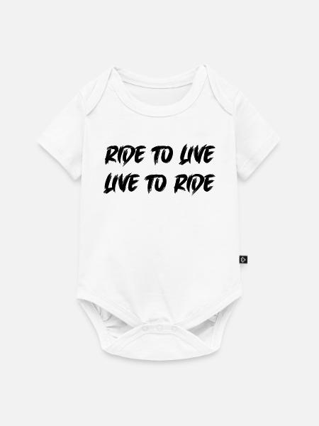ride to live - Baby Premium Kurzarmbody - Weiß