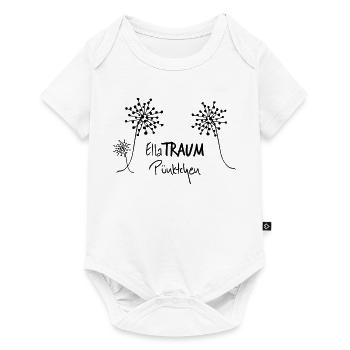 ELLATRAUM Pünktchen - Das Original heavenlygoods - Baby Premium Kurzarmbody - Weiß - Vorne