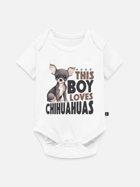 Chihuahua Chihuahueño Boy This Boy - Baby Premium Kurzarmbody - Weiß