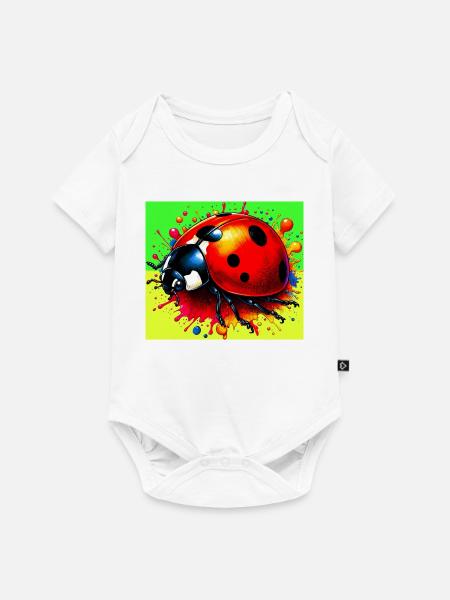 Marienkäfer - Baby Premium Kurzarmbody - Weiß