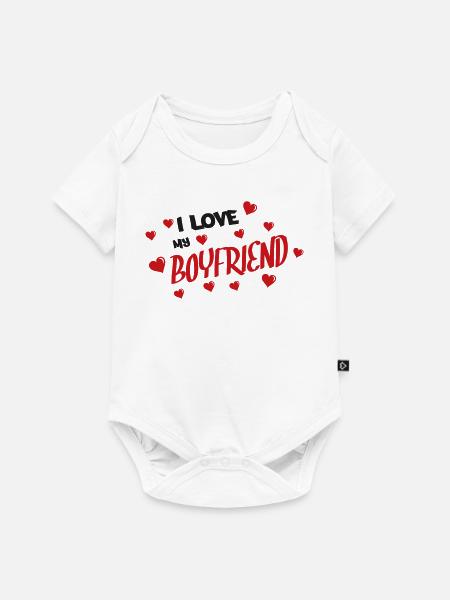 Ich liebe meinen Freund - Baby Premium Kurzarmbody - Weiß