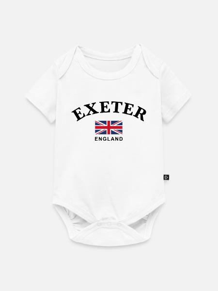 Exeter, England - Baby Premium Kurzarmbody - Weiß