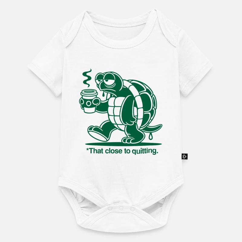 Große Erschöpfung - Baby Premium Kurzarmbody - Weiß
