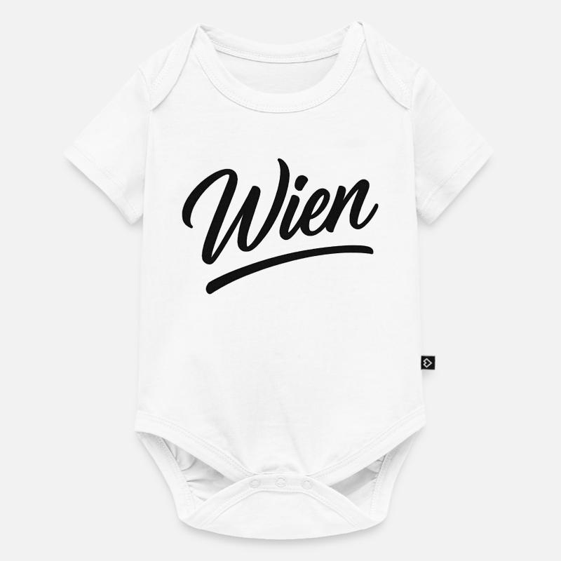 Écriture de Vienne - Body à manches courtes Premium Bébé - blanc
