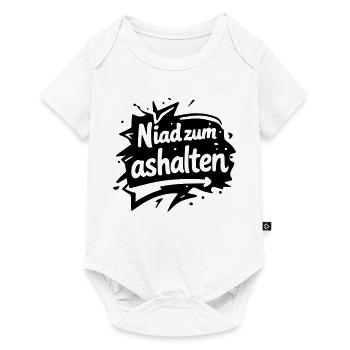 Niad zum ashalten - Baby Premium Kurzarmbody - Weiß - Vorne