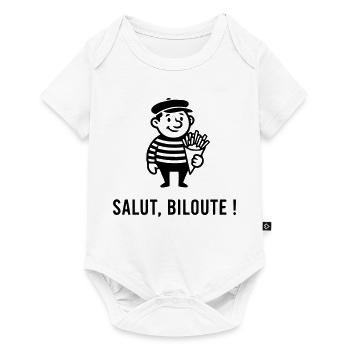 Hi biloute - Baby Premium short-sleeve bodysuit - white - Front