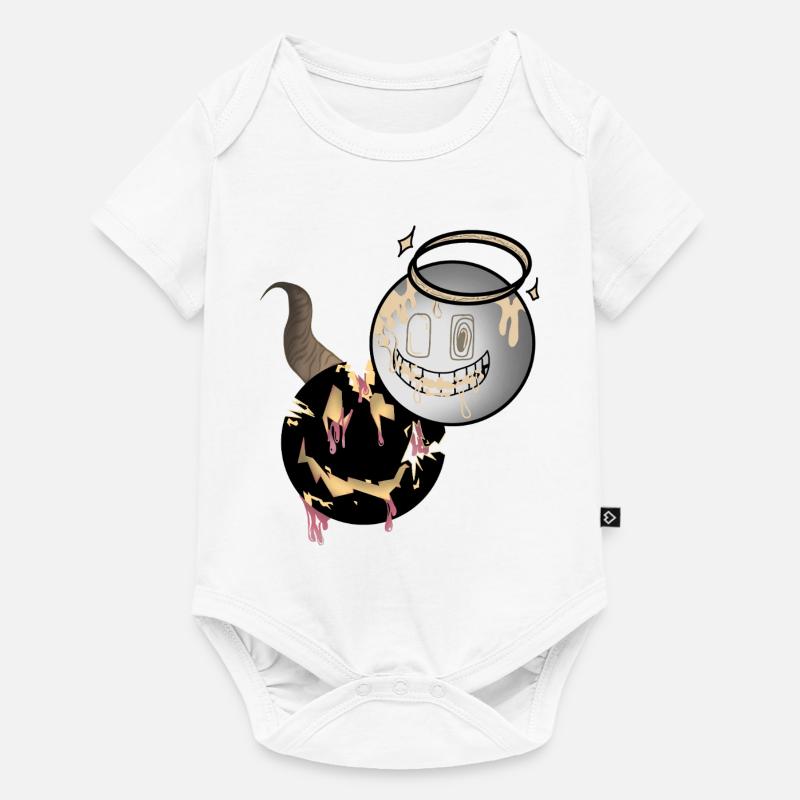 Melting Faces Angel and Devil Design - Baby Premium short-sleeve bodysuit - white