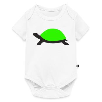 Drawn Turtle - Baby Premium short-sleeve bodysuit - white - Front