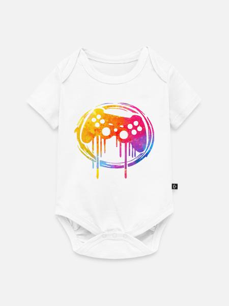 Gaming player - Baby Premium Kurzarmbody - Weiß