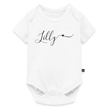 Prénom Lys Prénom Décoratif - Body à manches courtes Premium Bébé - blanc - Devant