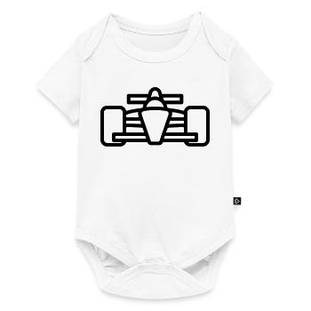 voiture de course - Body à manches courtes Premium Bébé - blanc - Devant