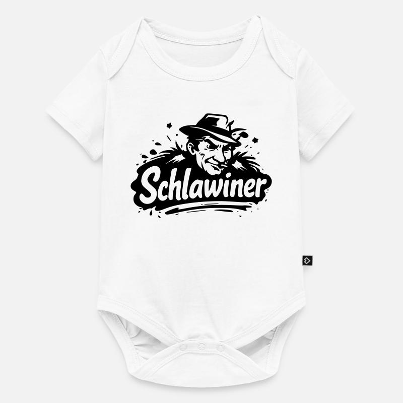 Schlawiner - Body à manches courtes Premium Bébé - blanc