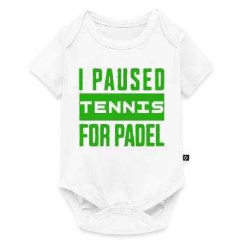 Tennis & Padel T-shirt, or bag for winners - Baby Premium short-sleeve bodysuit - white - Front