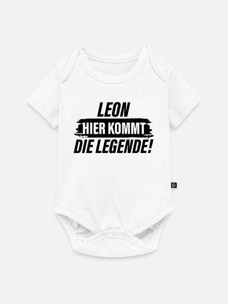 Leon hier kommt die Legende - Baby Premium Kurzarmbody - Weiß