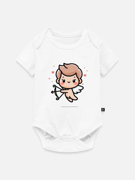 Süßer Amor-Engel - Baby Premium Kurzarmbody - Weiß