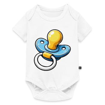 Pacifier Cartoon Baby - Baby Premium short-sleeve bodysuit - white - Front