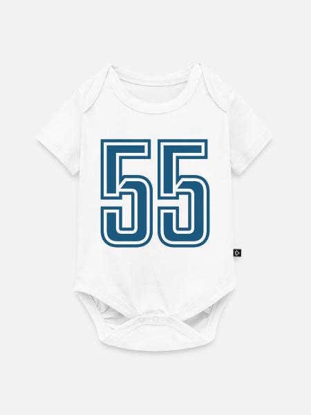 55 - Baby Premium Kurzarmbody - Weiß
