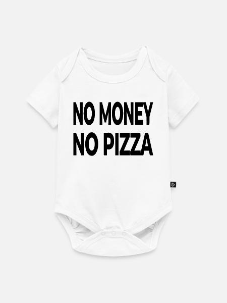 Pizza - Baby Premium Kurzarmbody - Weiß