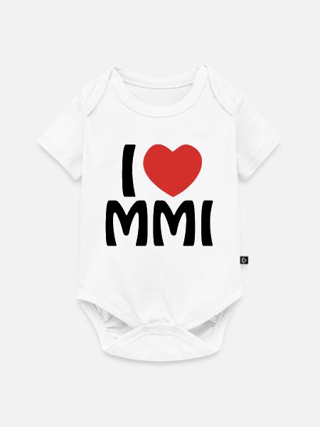 Ich liebe MMI - Baby Premium Kurzarmbody - Weiß