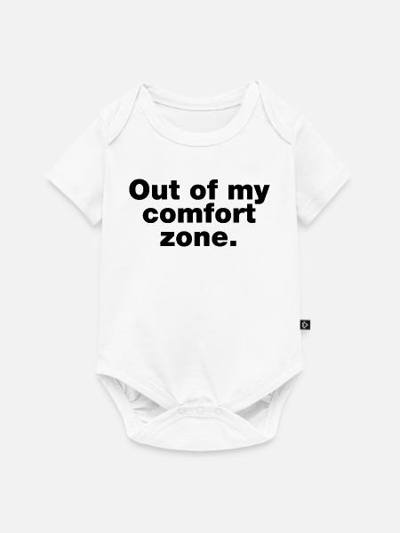 Außerhalb meiner Komfortzone - Baby Premium Kurzarmbody - Weiß