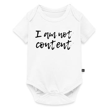 Je ne suis pas content - Script manuscrit émotionnel - Body à manches courtes Premium Bébé - blanc - Devant
