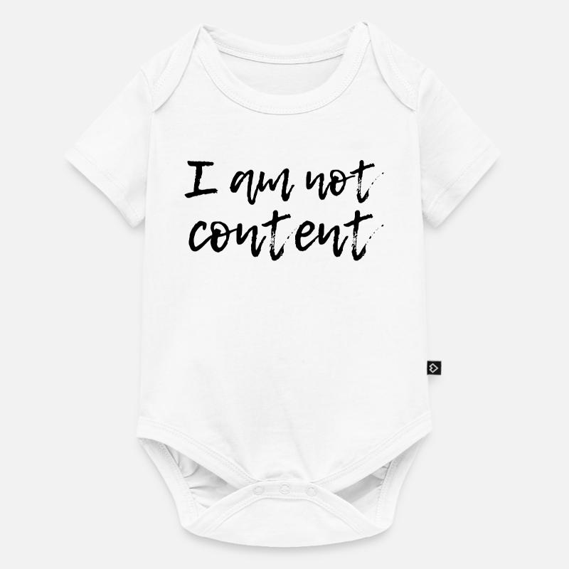 Je ne suis pas content - Script manuscrit émotionnel - Body à manches courtes Premium Bébé - blanc