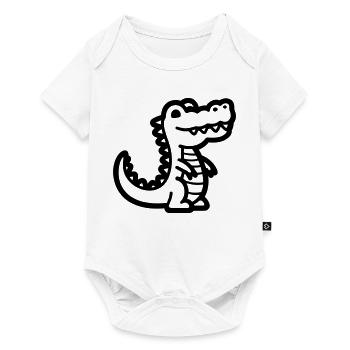 alligator - Baby Premium short-sleeve bodysuit - white - Front